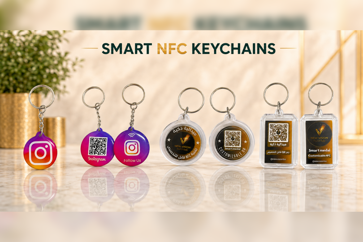 SMART NFC KEYCHAIN Smart NFC Business Card