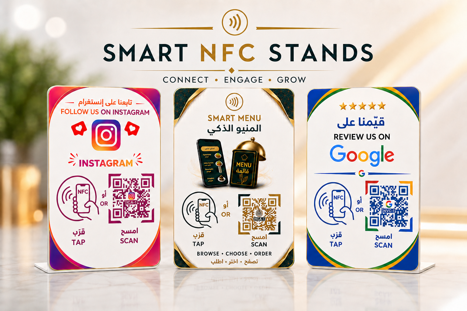 SMART NFC STAND Smart NFC Business Card