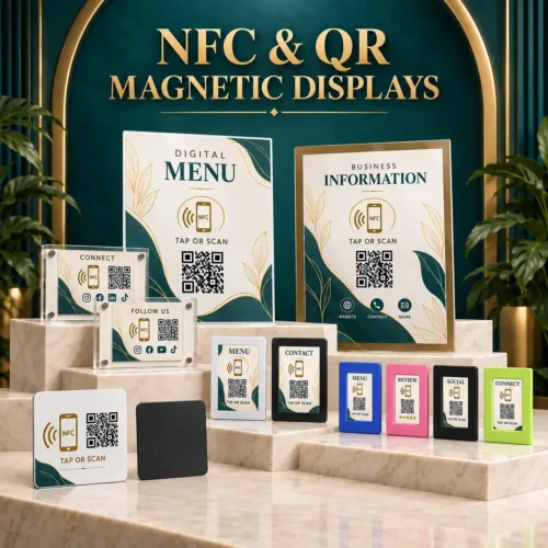 NFC & QR Magnetic Displays