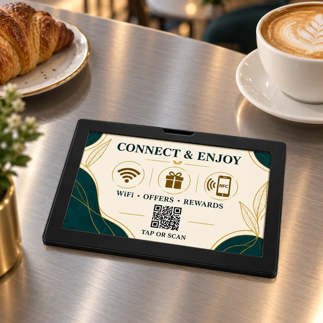 Smart NFC & QR Magnetic A7 Display – Portrait & Landscape - Image 8