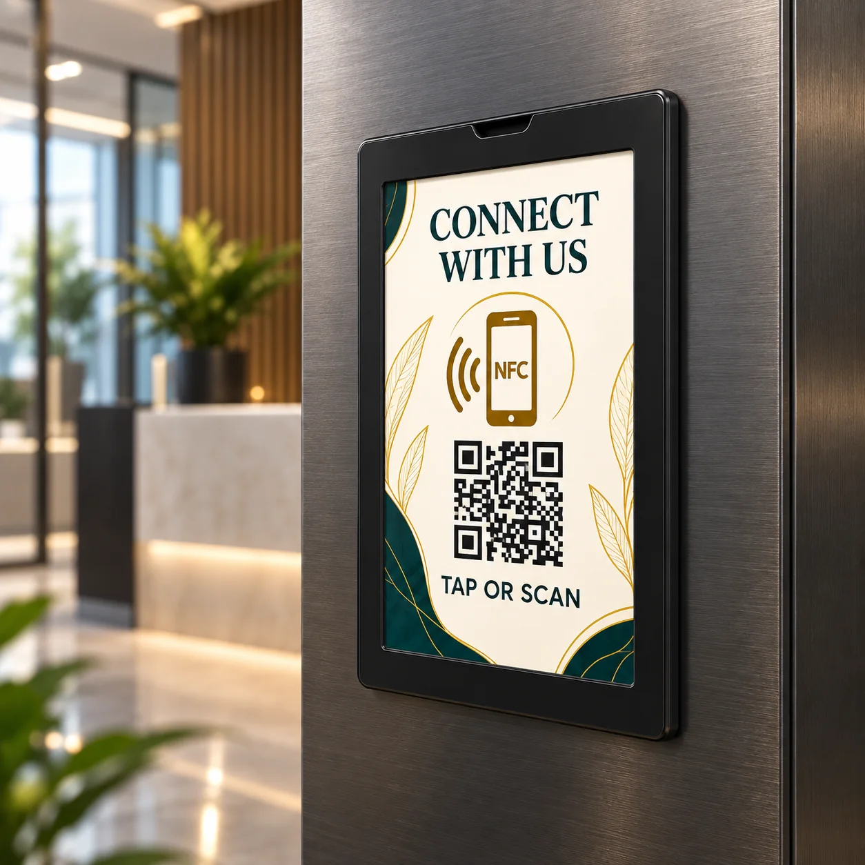 Smart NFC & QR Magnetic A7 Display – Portrait & Landscape - Image 12