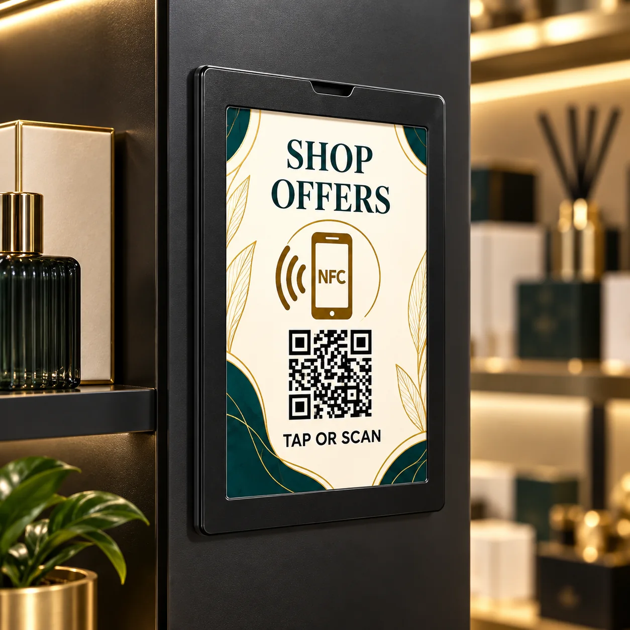 Smart NFC & QR Magnetic A7 Display – Portrait & Landscape - Image 13